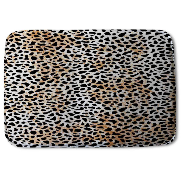 Mercer41 Abirami Leopard Print Designer Rectangle NonSlip Animal Print